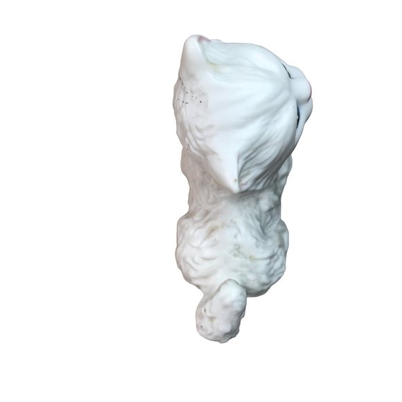 HOMCO White Doll Face Persian Kitten Figurine Statue Porcelain Bisque Vintage Bl - Picture 6 of 7